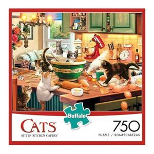 Buffalo Games Cats Kitten Kichen Capers 750 pc Jigsaw Puzzle